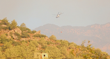 Sabahın İlk Işıklarıyla Havadan Müdahale ile Destek Veriliyor