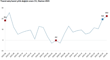 Ticaret Satış Hacmi Yıllık %22,5 Arttı