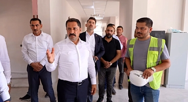 Vali Masatlı, Akşam Sanat Okulu İnşaatını İnceledi