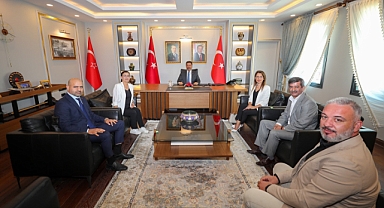 Vali Masatlı, Hatay SMMMO Heyetini Kabul Etti