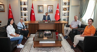 Vali Masatlı, Tell Tayinat Höyüğü Kazı Heyetini Kabul Etti