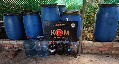1 Ton 250 Litre Kaçak Alkol Ele Geçirildi