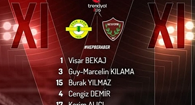 HATAYSPOR’UN İLK 11’İ BELLİ OLDU