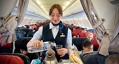 İç Hat Uçuşlarında Su İkramı Başladı