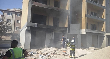 İnşaat Halindeki Binada Yangın Çıktı