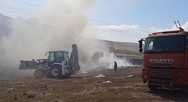 Kırıkhan’da çöplük yangını