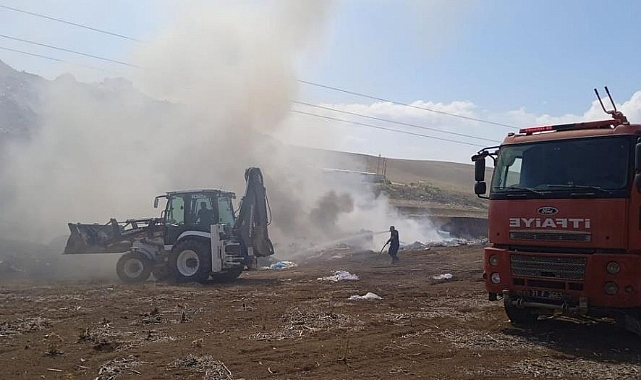 Kırıkhan’da çöplük yangını