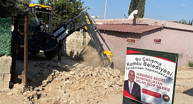 Kumlu Belediyesi'nden Yol Çalışması