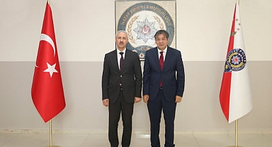 MKÜ Rektörü Eren’den Emniyet Müdürü Yılmaz’a Ziyaret