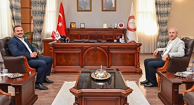 Rektör Eren, Kaymakam Şahin’i Ağırladı