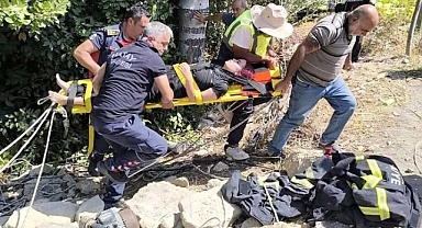 Su kuyusuna düşen kadın kurtarıldı