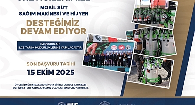 Üreticiye Mobil Süt Sağım Makinesi Desteği