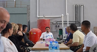 VALİ MASATLI DERİ ORTAK ÜRETİM TESİSİNİ İNCELEDİ