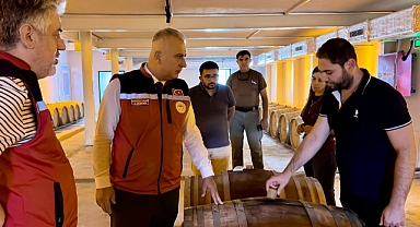 Yerel Üzüm Çeşitleri ve Şarap Üretimi Denetlendi