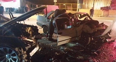 2 Otomobil Çarpıştı: 1’i Bebek 6 Yaralı