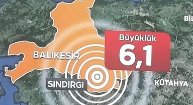 Balıkesir Sındırgı'da 6,1 Büyüklüğünde Deprem