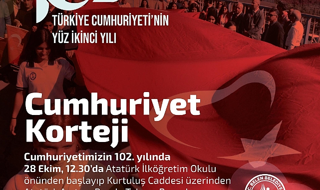 Belen’de Cumhuriyet Coşkusu İçin Kortej Yürüyüşü