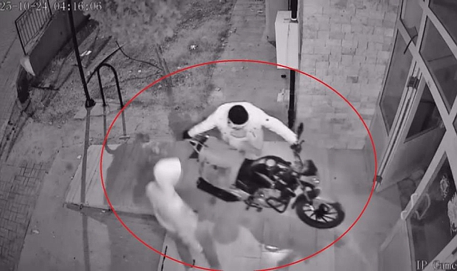 Çaldıkları Motosiklete Kendi Malları Gibi Binip Gittiler