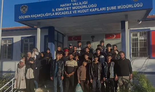 Erzin’de 31 Kaçak Göçmen Yakalandı