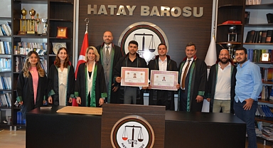 Hatay’da İki Genç Avukat Meslek Yemini Etti