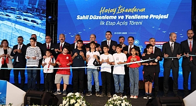 İSKENDERUN SAHİL PROJESİNİN İLK ETABINI BAKAN KURUM AÇTI