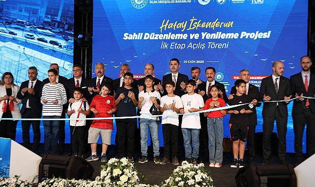 İSKENDERUN SAHİL PROJESİNİN İLK ETABINI BAKAN KURUM AÇTI