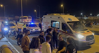 Motosikletin Çarptığı Kadın Yaralandı