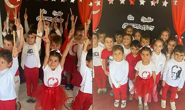 OYUN EVİM KREŞİ MİNİKLERİNDEN CUMHURİYET COŞKUSU