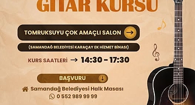 Samandağ Belediyesi’nden Ücretsiz Gitar Kursu Fırsatı