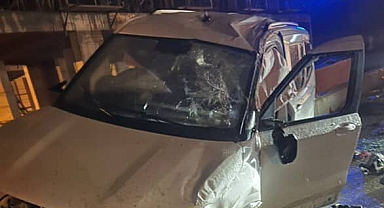 Ticari Araç Şarampole Yuvarlandı