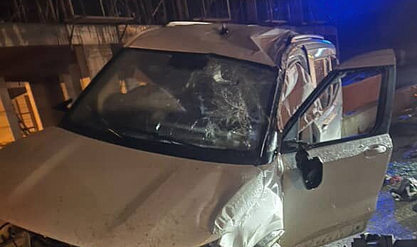 Ticari Araç Şarampole Yuvarlandı