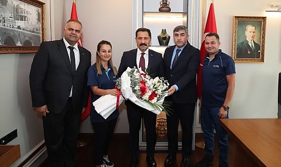 Vali Masatlı, PTT Heyetini Makamında Kabul Etti