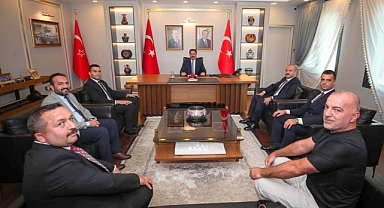 Vali Masatlı Ülkü Ocakları Heyetini  Kabul Etti