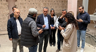 AKDAŞ TARİHİ YAPILARI YERİNDE İNCELEDİ