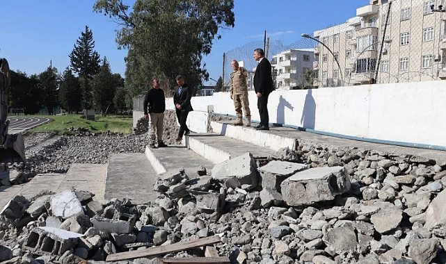 BAŞKAN AMAÇ ÇALIŞMALARI İNCELEDİ