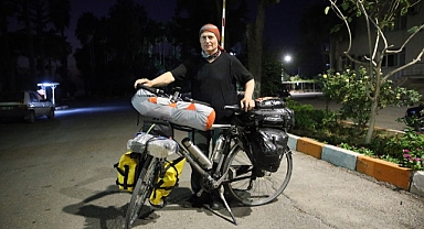 Bisikletiyle Umreye Gitmek İçin Balıkesir'den Yola Çıkan Kişi Hatay'a Ulaştı