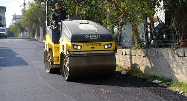 Defne’de Yol Çalışmaları Hız Kesmeden Sürüyor