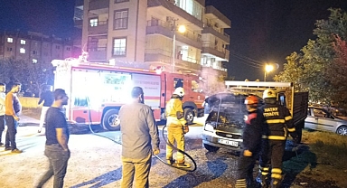Dörtyol’da Araç Yangını Paniğe Neden Oldu