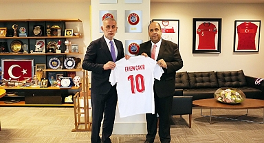 Ethem Çakır’dan TFF Başkanı Hacıosmanoğlu’na Ziyaret