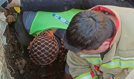 Göçükte Mahsur Kalan İşçi Kurtarıldı