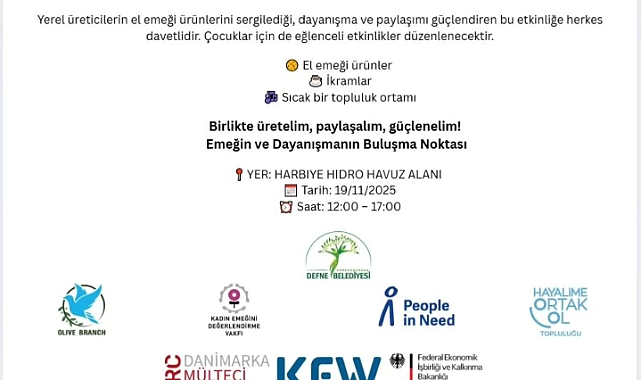 Harbiye El Emeği Pazarı 19 Kasım’da Kapılarını Açıyor