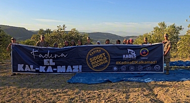Jandarma’dan Zeytin Bahçelerinde KADES Tanıtımı