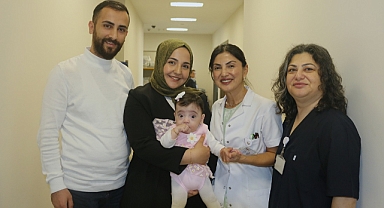 Prematüre doğan Masal Mira 104 günlük mücadeleyle ailesinin kollarına kavuştu