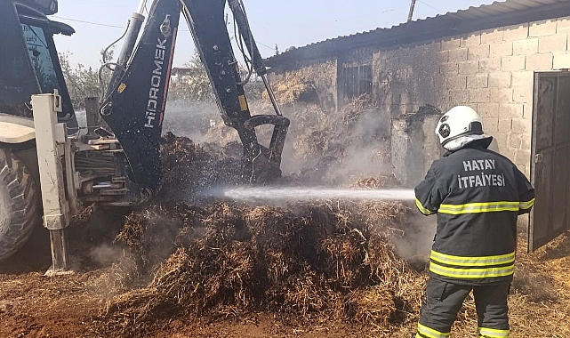 Samanlık Yangını Kısa Sürede Söndürüldü
