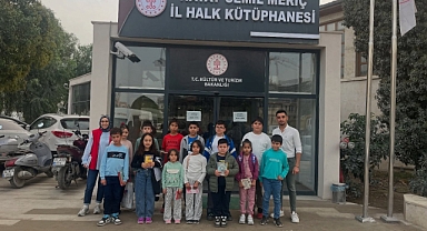 Şehit Çocukları Hatay İl Halk Kütüphanesini Ziyaret Etti