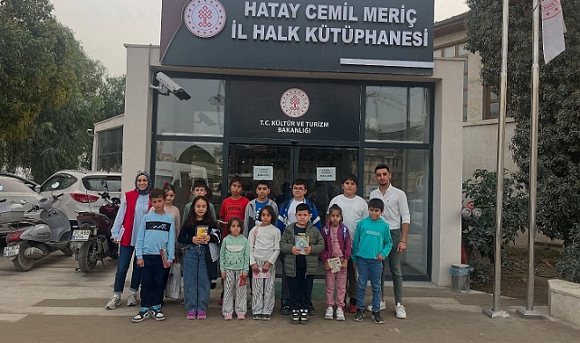 Şehit Çocukları Hatay İl Halk Kütüphanesini Ziyaret Etti