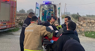 Trafik Kazasında 2 Kişi Yaralandı 