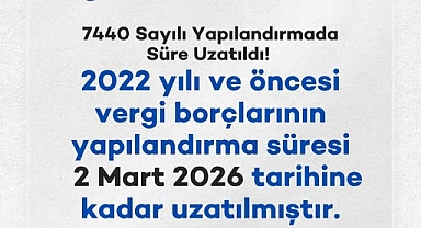Vatandaşlara Borç Yapılandırmada Ek Süre