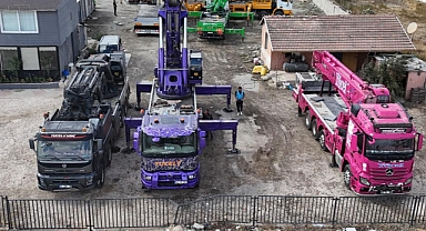 Vinçlerini Rengarenk Hale Getirerek İnşaat Sektörüne Renk Kattı