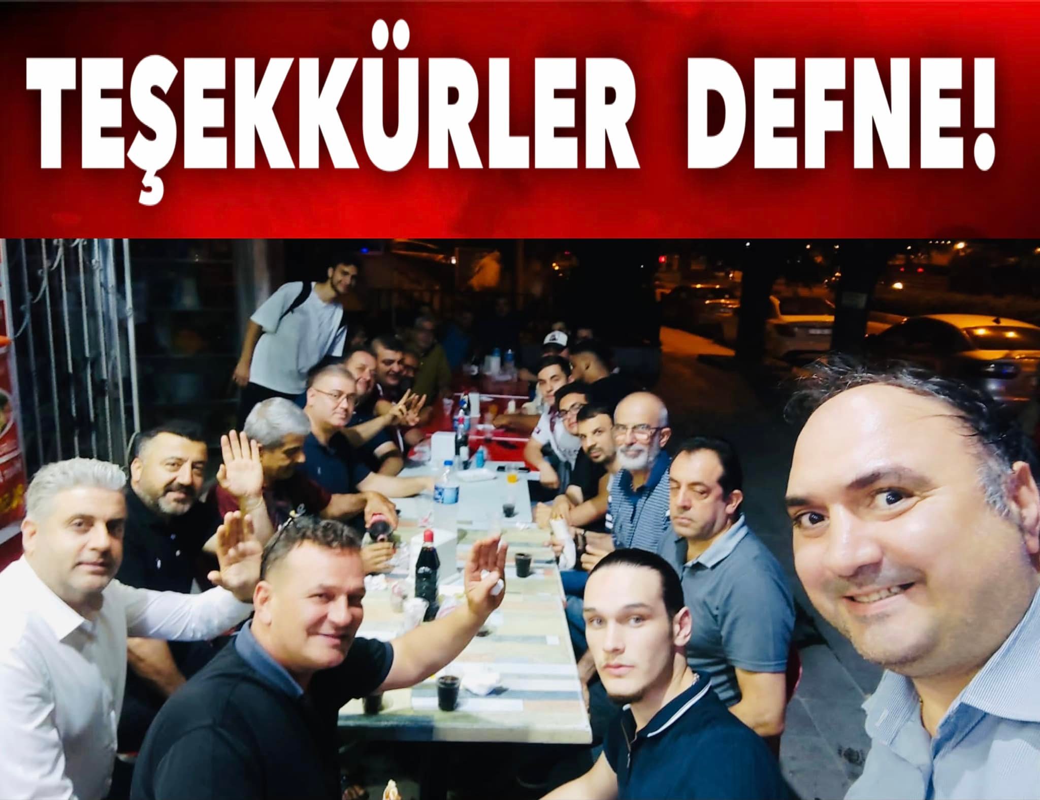 ALİ ŞAHİN: TEŞEKKÜRLER DEFNE